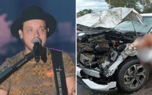 Acidente com cantor Israel na BR-153 gera preocupação; artista passa bem