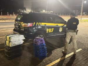 PRF apreende cerca de 200 kg de maconha que seriam levados para Montes Claros
